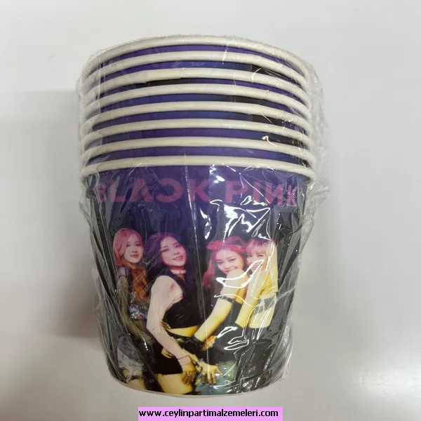 Black Pınk Temalı Karton Bardak